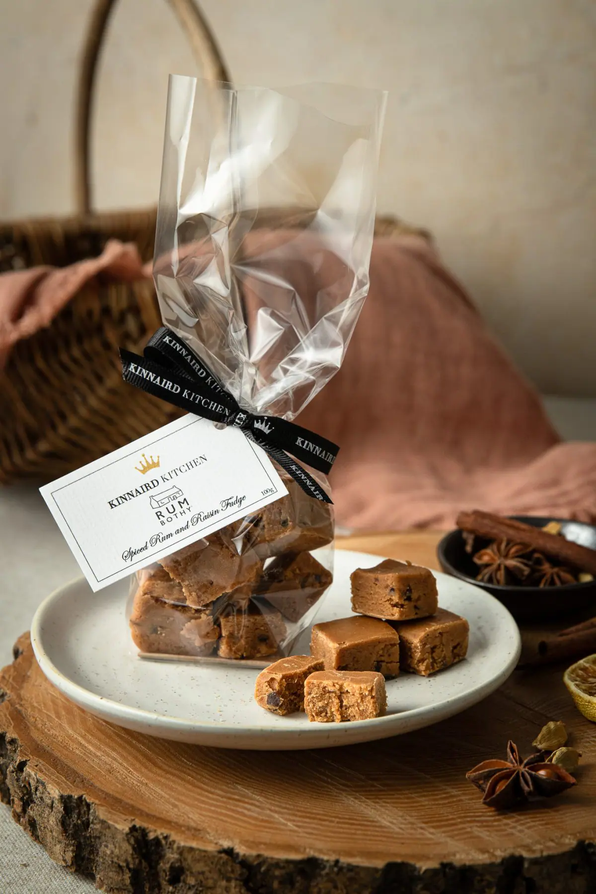 Rum Bothy Spiced Rum & Raisin Fudge