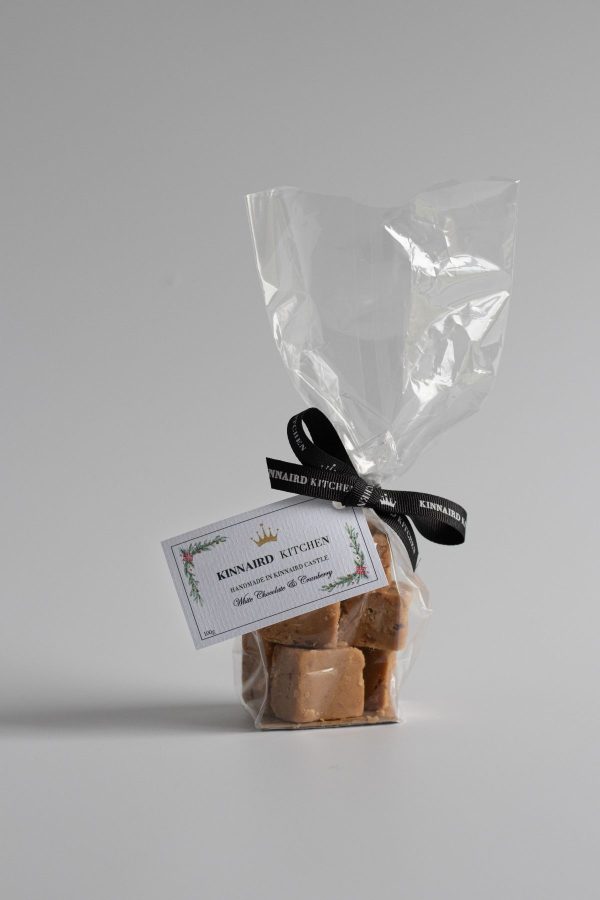 White Chocolate & Cranberry Fudge Stock Image Christmas 2022 White Chocolate & Cranberry Fudge